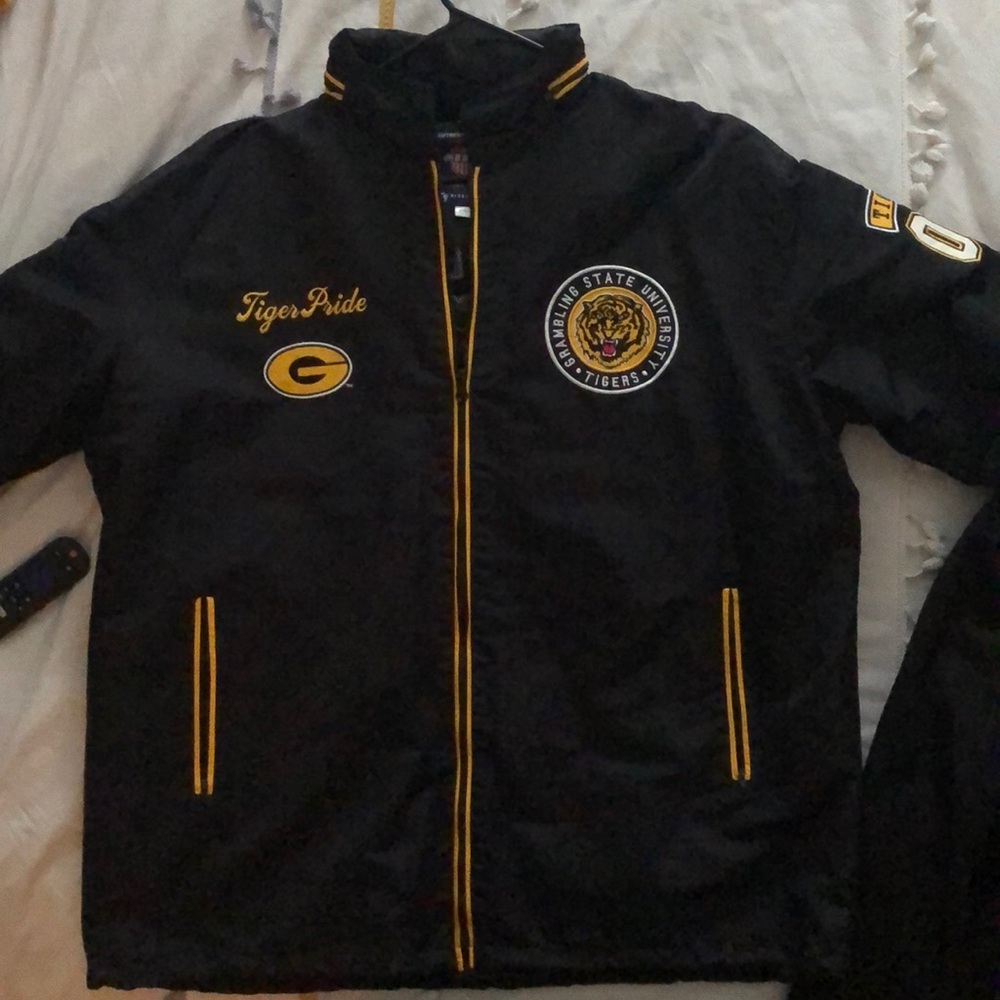 BBG Authenic Collegiate Jacket , 2XL , Black & Gold